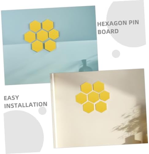 VICASKY 20pcs Hexagon Felt Board Tiles for Walls