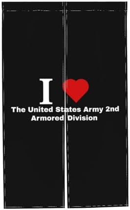 MULIHU 2nd Armored Division Blackout Curtains for Doorways 34x56in