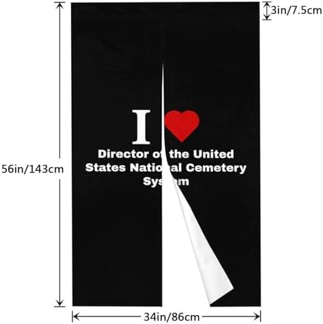 I Love Director Blackout Curtains for Doorway 34x56in