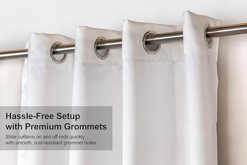 Blackout Curtains for Bedroom and Living Room with Stainless Steel Grommets