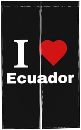 I Love Ecuador Blackout Curtain Panels 34x56in Door Divider
