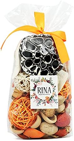 Qingbei Rina Fall Potpourri Bags Burnt Orange Scented Decor