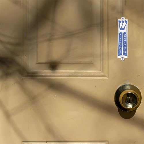 LUOZZY 2 Pcs Metal Mezuzah Scrolls Door Decor