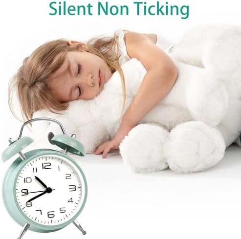 Loud Alarm Clock for Heavy Sleepers with Night Light and 3D Dial