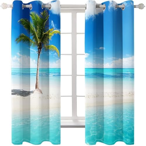 Lirzxin Blackout Curtains 2 Panels 54x108 Inch Eyelet Top