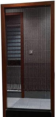 OKUOKA Beaded Door Curtains - 35 Strands 10x215m Wood Bead Room Divider