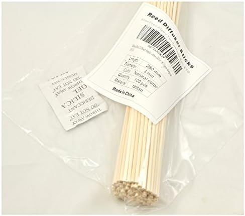 100 Pieces Natural Rattan Reed Diffuser Sticks 12 Inch