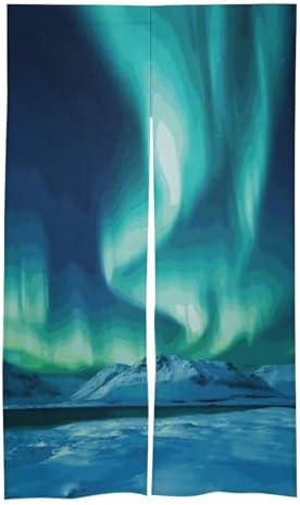 Northern Lights Door Cover Curtain 57x17 Inches