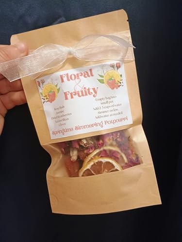 Floral Fruity Spring Simmer Potpourri Rose Jasmine Strawberry Lemon