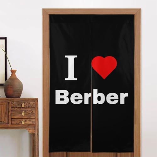 I Love Berber Blackout Curtains 34x56in Doorway Panel