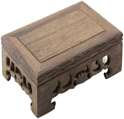 Wooden Display Stand 669 x 433 Rectangle Pedestal Home Decor