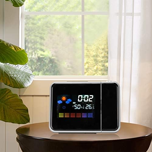Topyond Projection Clock with Rotatable Projector Thermometer and Humidity Monitor