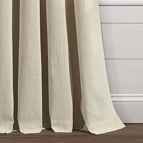 Lush Decor Boho Pom Pom Tassel Linen Curtain Panel