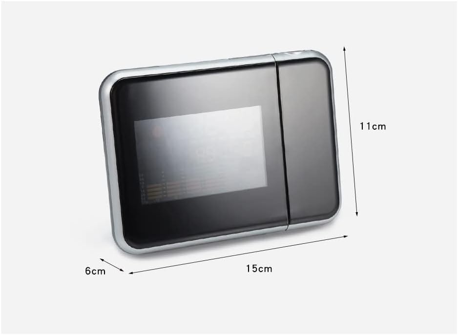 Wangjissa Dntum LED Projection Alarm Clock with Weather Forecast and USB Power