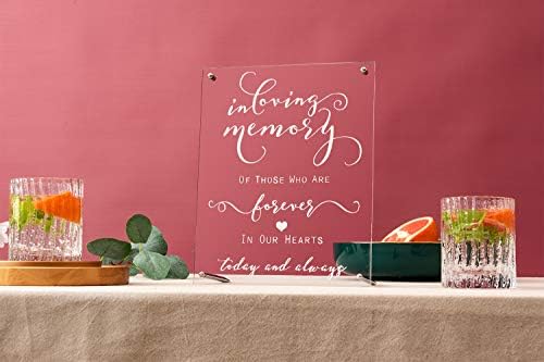Handcraft Wedding Sign Acrylic 8x10 Inches Memorial Art