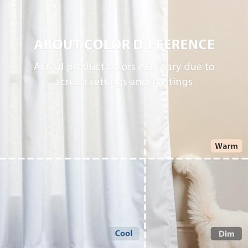 Lazzzy White Velvet 90 Inch Curtains for Living Room Bedroom