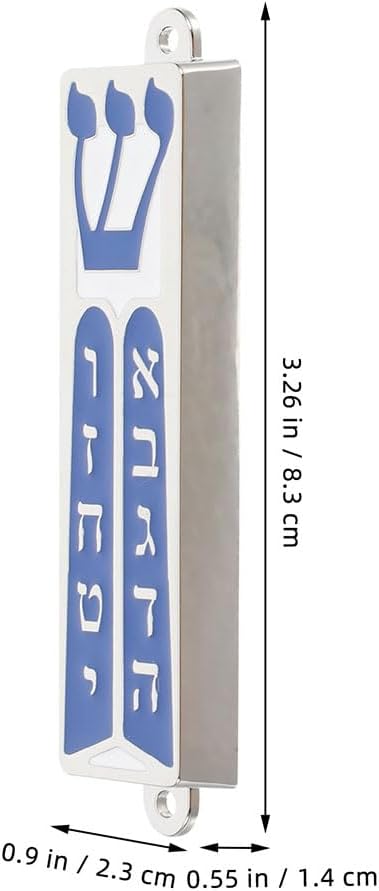 LUOZZY 2 Pcs Metal Mezuzah Scrolls Door Decor