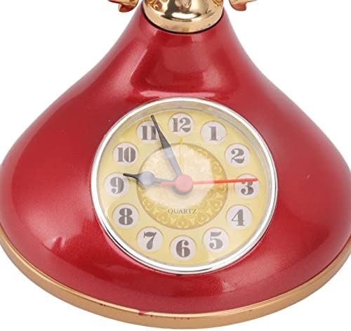 Retro Telephone Clock with Alarm and Large Numerals