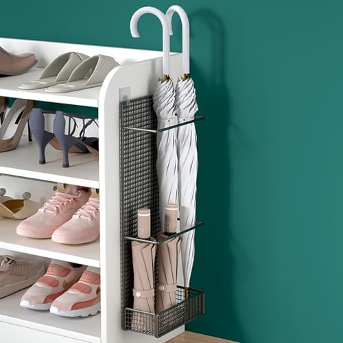 Punch-Free Wall-Mounted Umbrella Stand Black 20cm