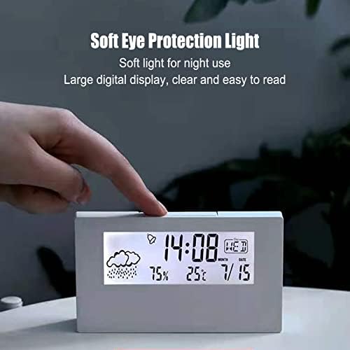 Greensen Multifunction Digital Alarm Clock with Temperature and Humidity Display