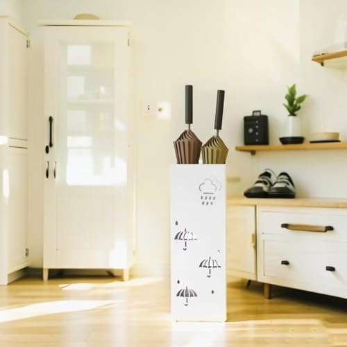Seek Rare Hollow Clouds Pattern Metal Umbrella Stand Organizer