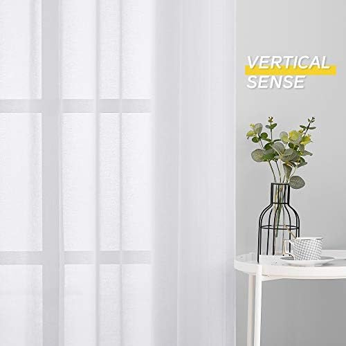 NICETOWN Sheer Curtains with Grommet Top for Living Room