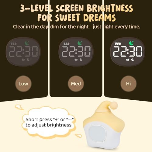 Star Alarm Clock with Night Light for Kids 1
