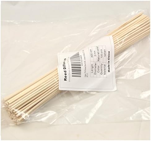 100 Pieces Natural Rattan Reed Diffuser Sticks 12 Inch