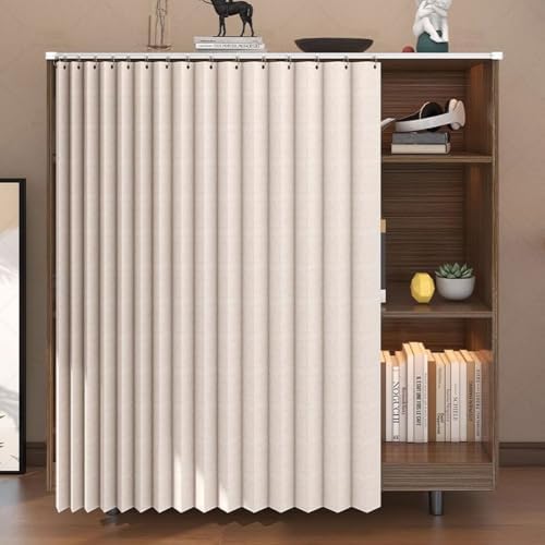 Pleated Folding Door Curtain for Bedrooms and Living Rooms