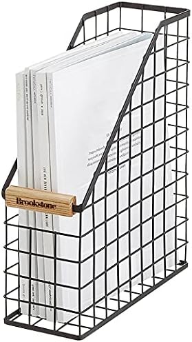 Brookstone Magazine File Holder Office Desk Organizer with Open Design