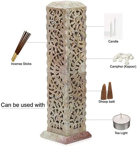 Carry Me Handmade Marble Soapstone Incense Stick Holder