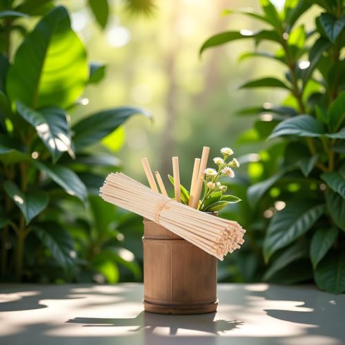 30 Pcs Natural Rattan Reed Diffuser Sticks for Home Fragrance