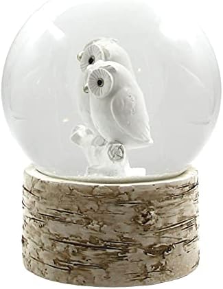 White Owl Babies 120MM Snow Globe with Chopin Tune