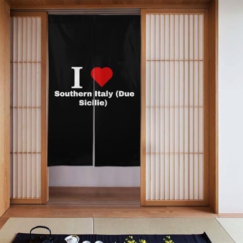 I Love Southern Italy Blackout Curtain Panels 34x56in