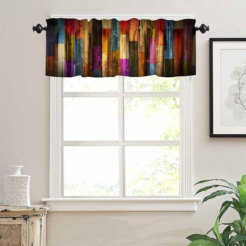 Rustic Barn Door Blackout Curtains 2 Panel Rod Pocket
