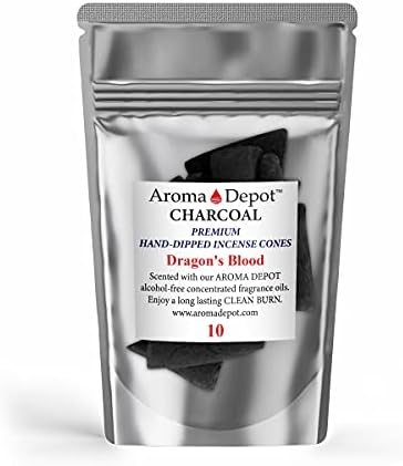 1 Inch Dragons Blood Incense Charcoal Cones 10 Pack