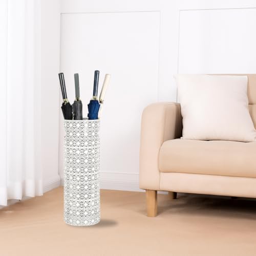 Concepts 21 Inch Heavy Duty Metal Umbrella Stand - White Lace