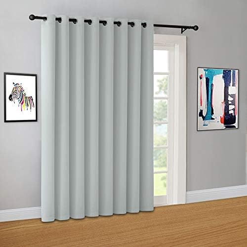 Warm Home Designs 1 Panel Light Grey Blackout Curtain