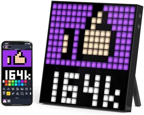 Divoom Pixoo 16 Pixel Art Digital Clock with WiFi and App Control