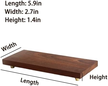 GOLDYWENDY Teak Wood Pedestal Stand for Decor