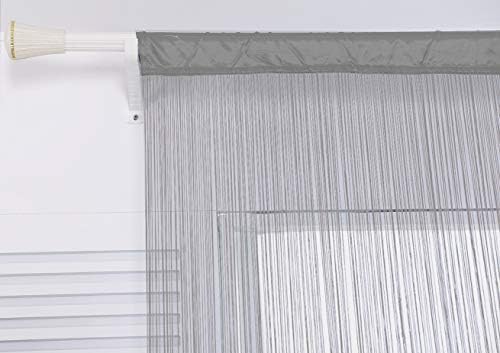 Spaghetti String Curtains Door Privacy Panel Grey