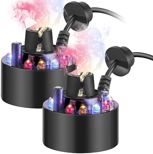 VIHOSE Halloween Mist Maker Fogger with LED Lights
