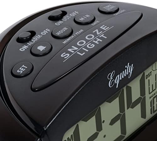 Equity by La Crosse 31022 Insta-Set LCD Alarm Clock