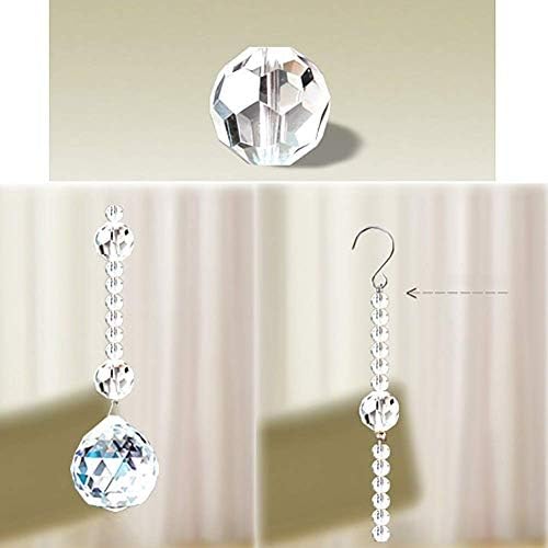 Beaded Curtain with Crystal Beads for Doorway Decor