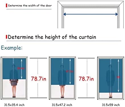 iPrint Custom Japanese Doorway Curtain with Light Blue Design