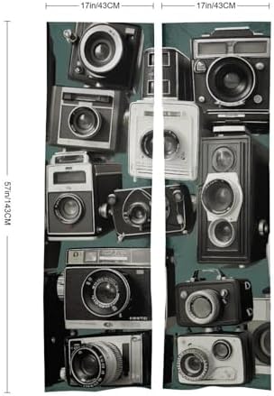 Retro Cool Camera Door Cover Curtain 57x17 Inches