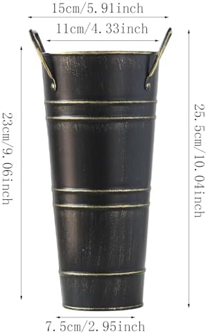Durable Metal Round Umbrella Stand with Canes and Walking Stick Holder