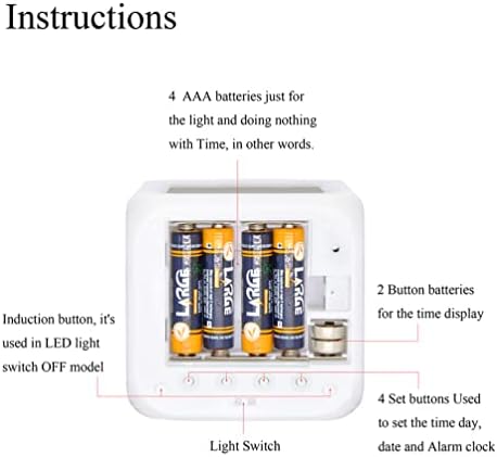 LED Alarm Clock with Glowing Space Design