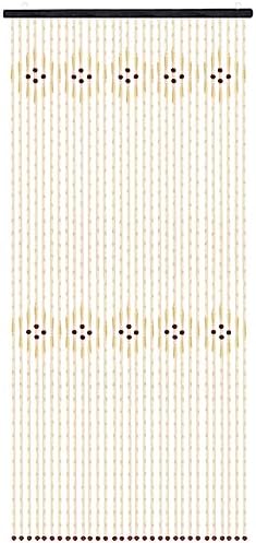 GVILTY Bamboo Beaded Curtains for Doorway and Room Divider