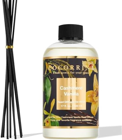 Cocorrna Cashmere Vanilla Reed Diffuser Refill 17oz